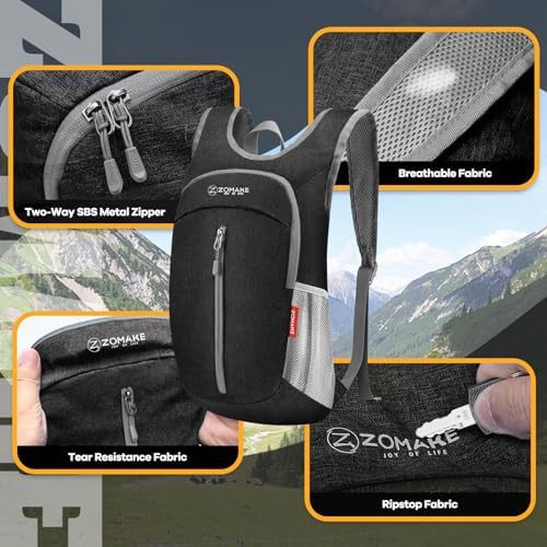 Black 10l ultra lightweight bag — photo 4