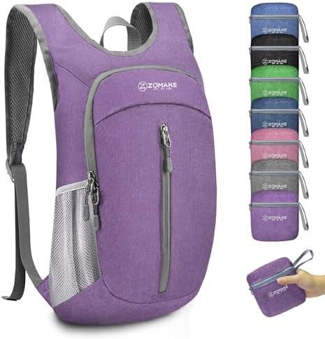 Grey 10L small foldable daypack