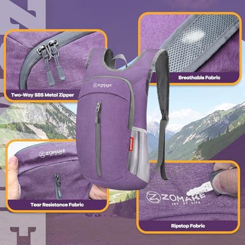 Grey 10L small foldable daypack — photo 4