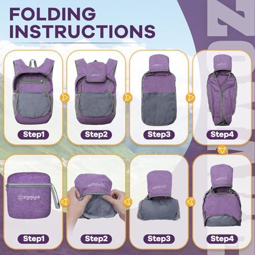 Grey 10L small foldable daypack — photo 5