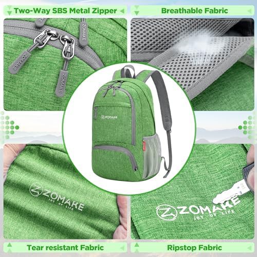 Grey 25l foldable travel daypack — photo 4