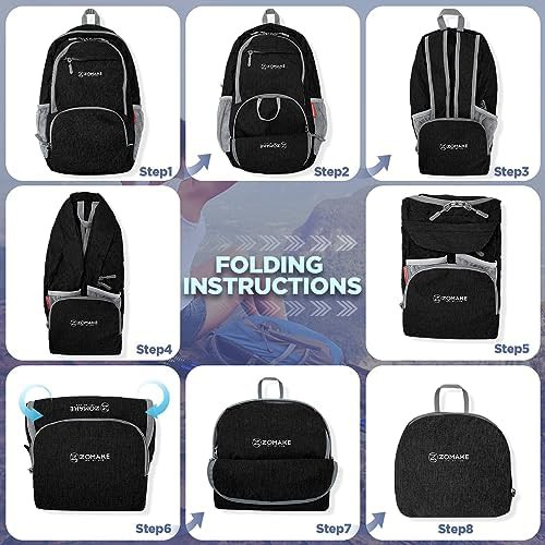 Grey 20l small foldable daypack for hiking — photo 5