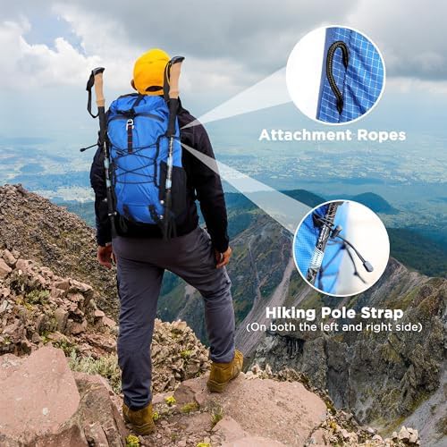 Blue ultra lightweight 25L hiking daypack — photo 5