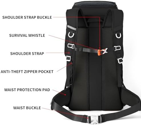 Black Ultralight Climbing and Touring Backpack 50L — photo 4