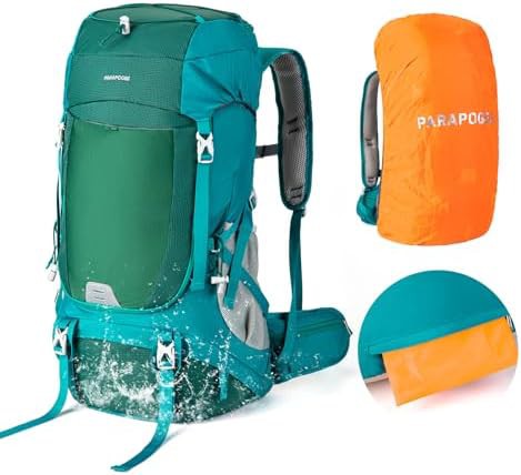 Green Waterproof Touring and Camping Backpack 50L — photo 5