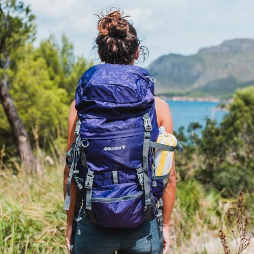 Purple portable travel hiking backpack 32L — photo 5