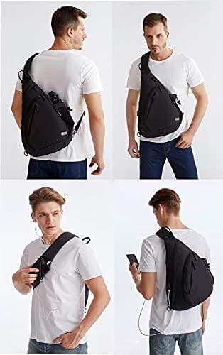 Water proof sling backpack with USB port — photo 5