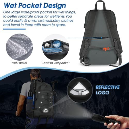 Packable Lightweight 40L Hiking Daypack — photo 3