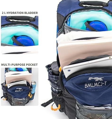 Insulated hydration backpack with 2L bladder blue — photo 4