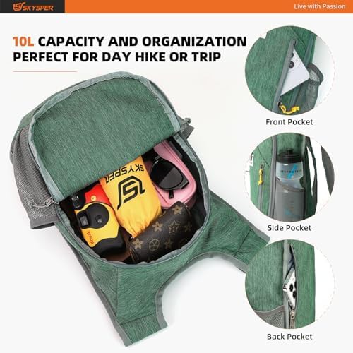 Green 10L packable lightweight travel pack — photo 3