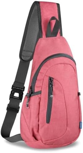 Watermelon red canvas daypack sling