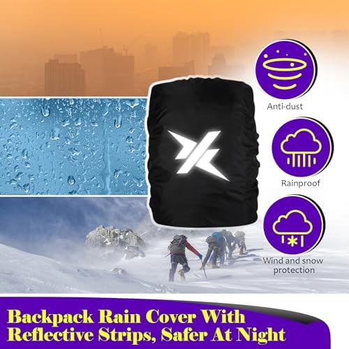 Black waterproof rain cover large — photo 4