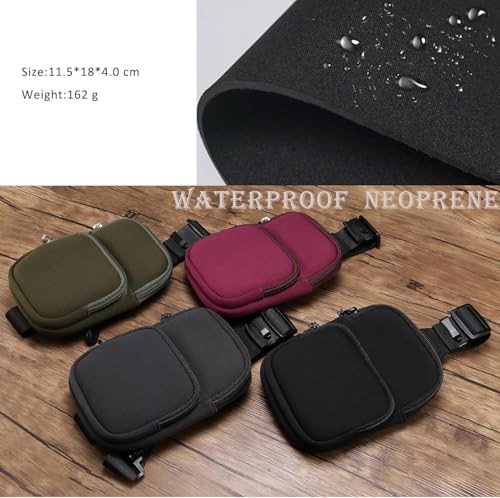 Black Neoprene Waterproof Outdoor Sling Bag — photo 4