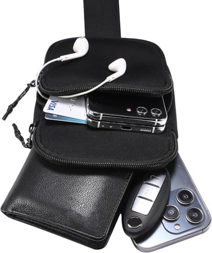 Black Neoprene Waterproof Outdoor Sling Bag — photo 5