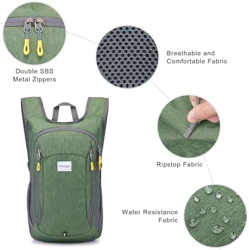 Prospo 12L hiking backpack foldable blue — photo 3