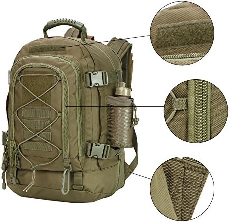 Green Tactical Military Backpack with Molle — photo 5
