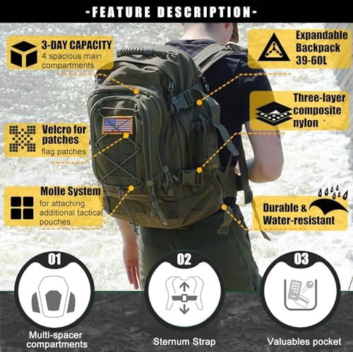 Green MOLLE Tactical Assault Pack — photo 4