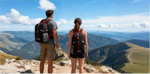 Black 25L foldable hiking backpack — photo 5