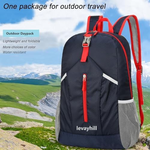 Dark blue 25L foldable daypack — photo 3