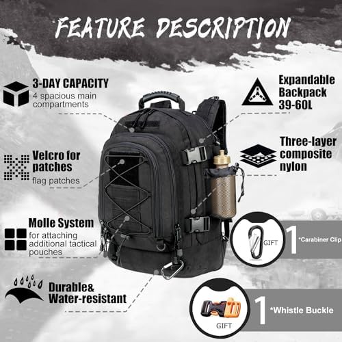 Expandable camping hiking rucksack for sports — photo 3
