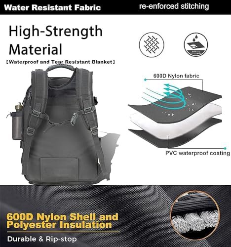 Expandable military travel rucksack for gym — photo 5