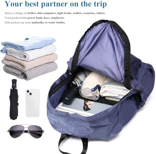 Purple Long Keeper 15L packable backpack — photo 3