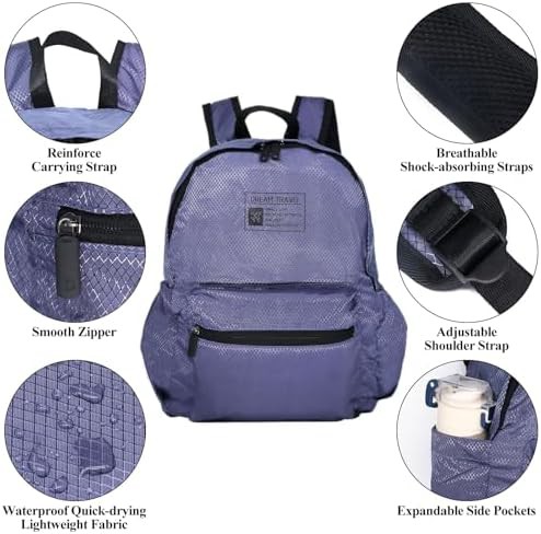 Purple Long Keeper 15L packable backpack — photo 4