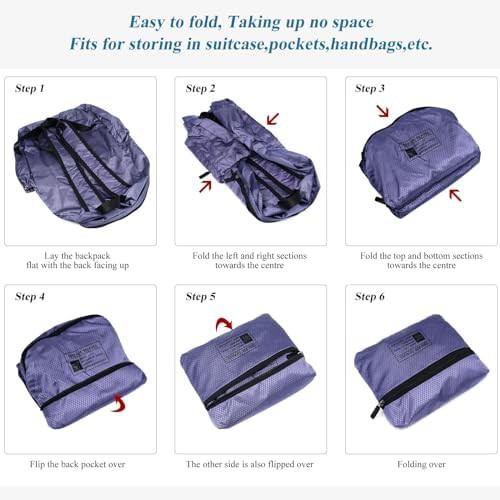 Purple Long Keeper 15L packable backpack — photo 5