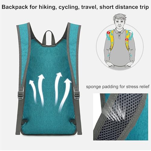 15l ultralight foldable travel pack navy — photo 5