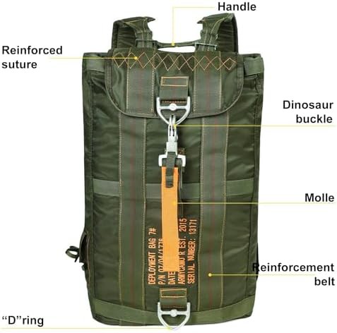 Ultralight nylon tactical backpack with buckles — photo 3
