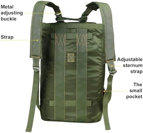 Ultralight nylon tactical backpack with buckles — photo 4