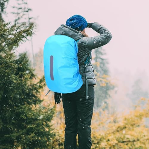 Waterproof backpack cover with reflective strip 30l 40l — photo 5