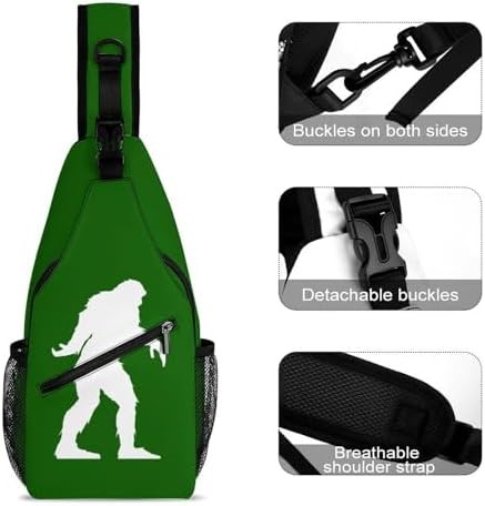 Oregon bigfoot print sling crossbody chest bag — photo 3