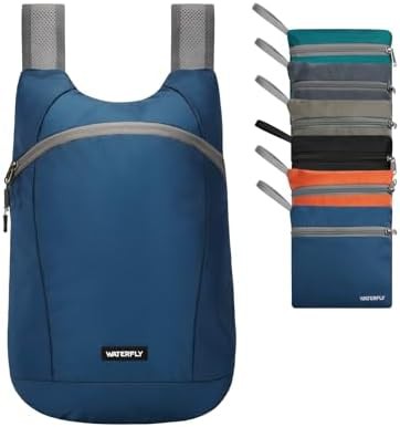 Foldable ultralight hiking backpack blue 15L