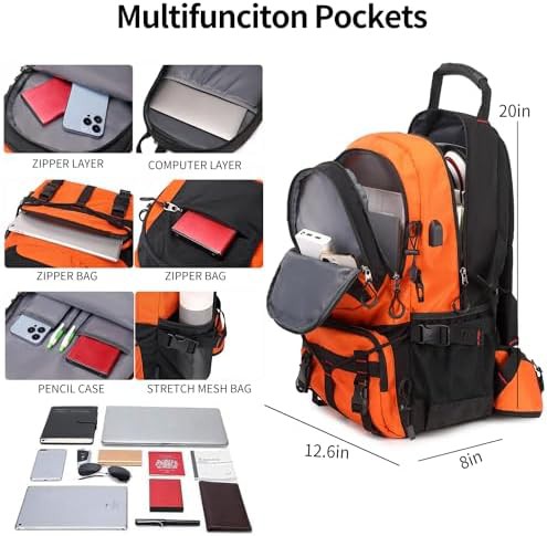 Orange hiking daypack 40l — photo 3