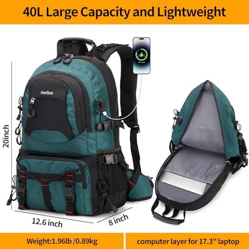 Dark green hiking daypack 40l — photo 5