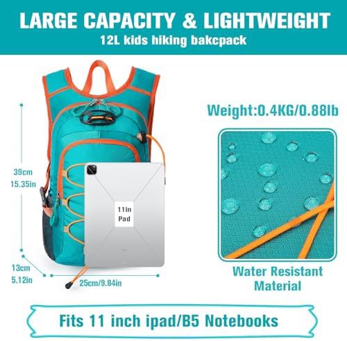 Small 12L Waterproof Kids Hiking Daypack — photo 3