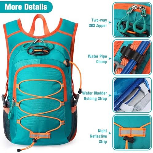 Small 12L Waterproof Kids Hiking Daypack — photo 5