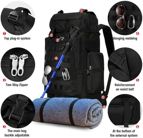 Military Tactical 70L Molle Rucksack — photo 4