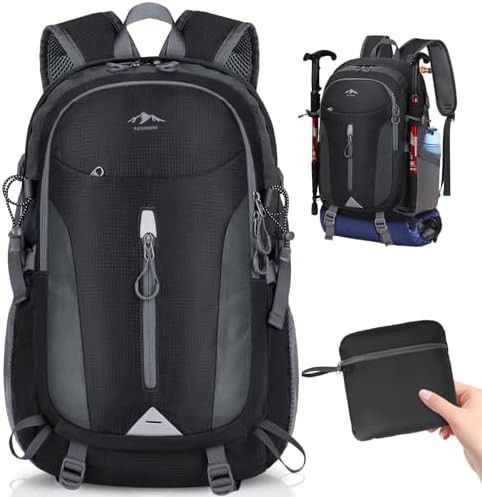 Water Resistant Sport Hiking Bag Black