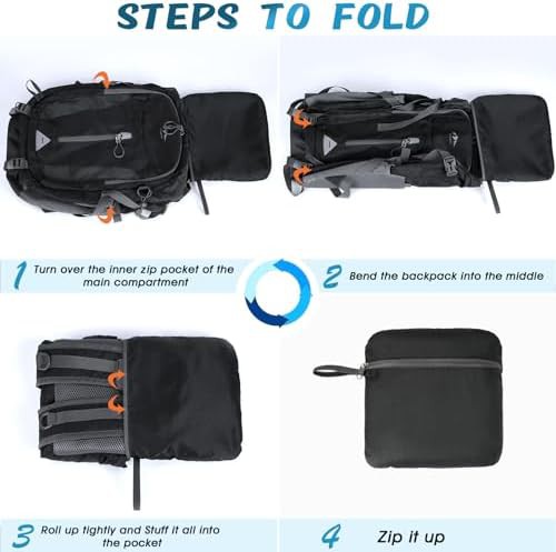 Water Resistant Sport Hiking Bag Black — photo 5