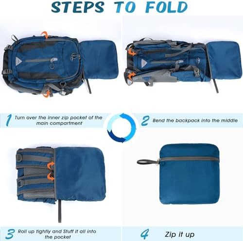 Lightweight Packable Climbing Backpack 40L — photo 5