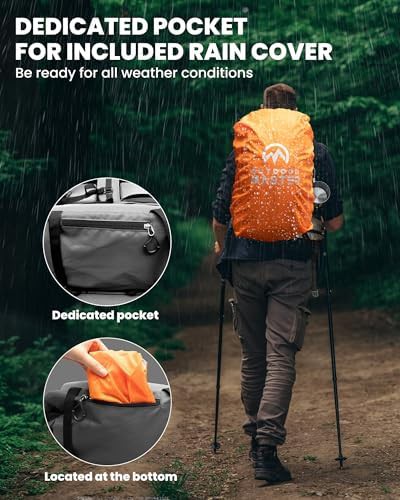 OutdoorMaster 50L hiking backpack with aluminum support — photo 5