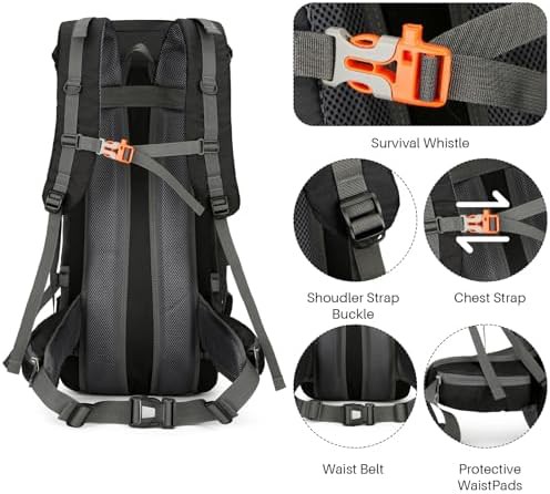 Black Large Hiking Backpack 70L — photo 5