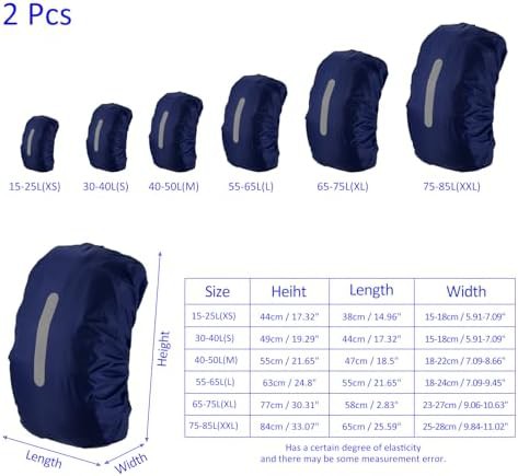 Dark blue 30l waterproof cover two pack — photo 3