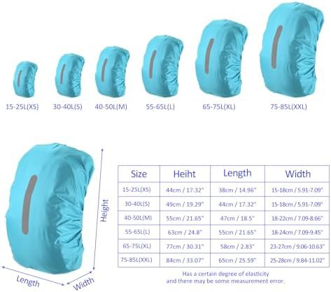 Light blue 15l waterproof backpack rain cover — photo 3