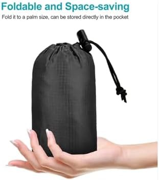 Black foldable waterproof travel bag 20l — photo 5