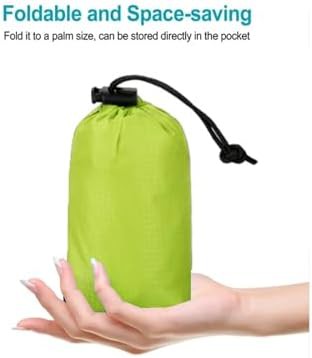 Green foldable waterproof travel bag 20l — photo 5