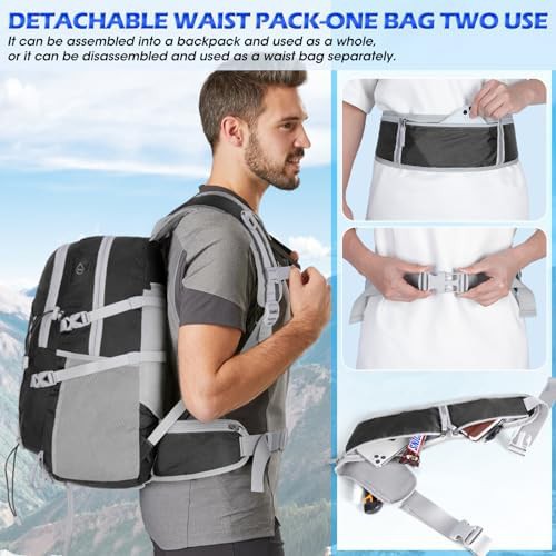 Black Foldable 40L Trekking Daypack — photo 3