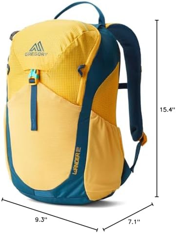 Youth Hiking Backpack in Aqua Yellow — photo 3